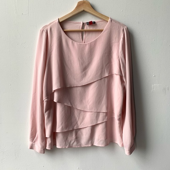 Vince Camuto Tops - Vince camuto asymmetrical layered blouse M